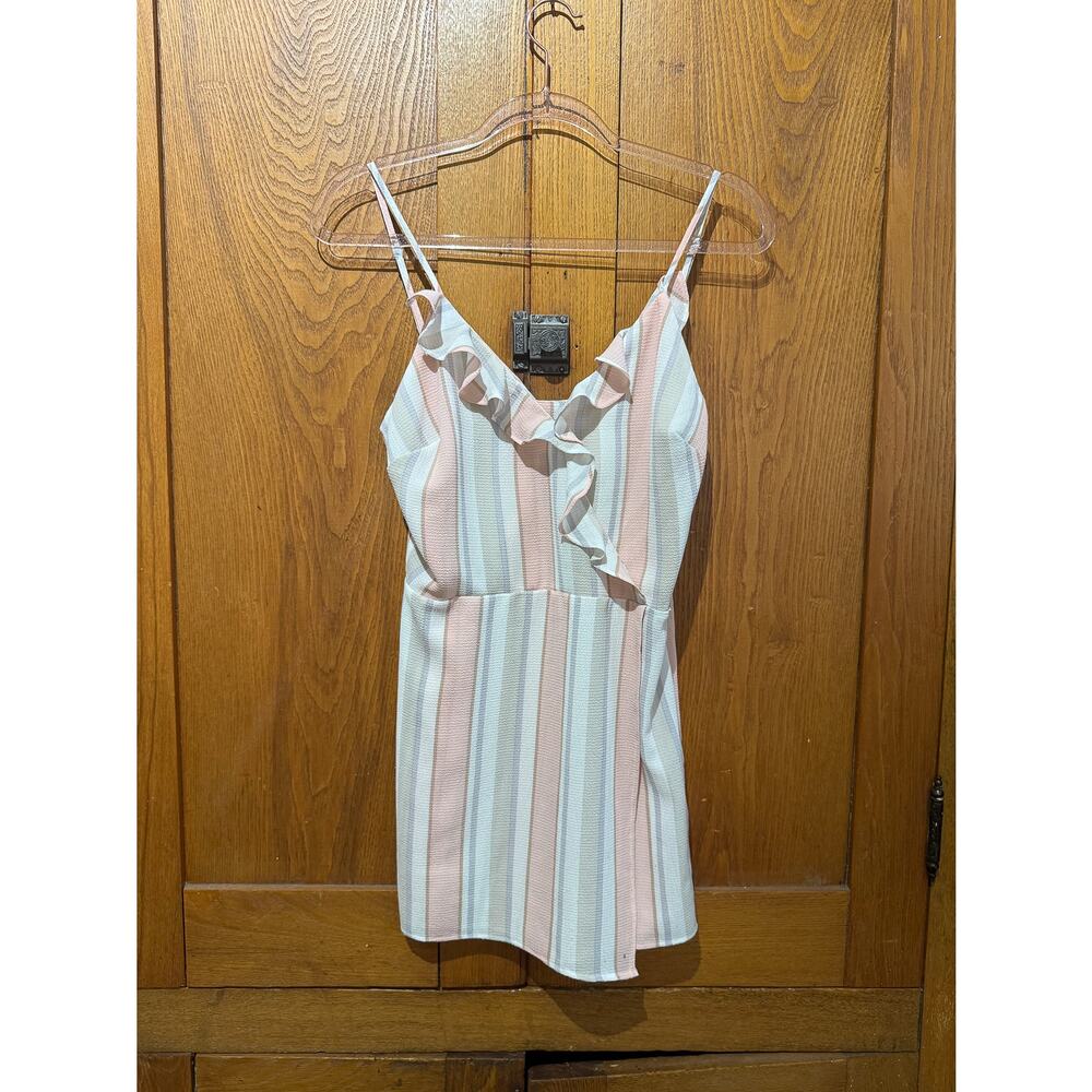 Adorable Guess Romper Pink and Grey | Women's S